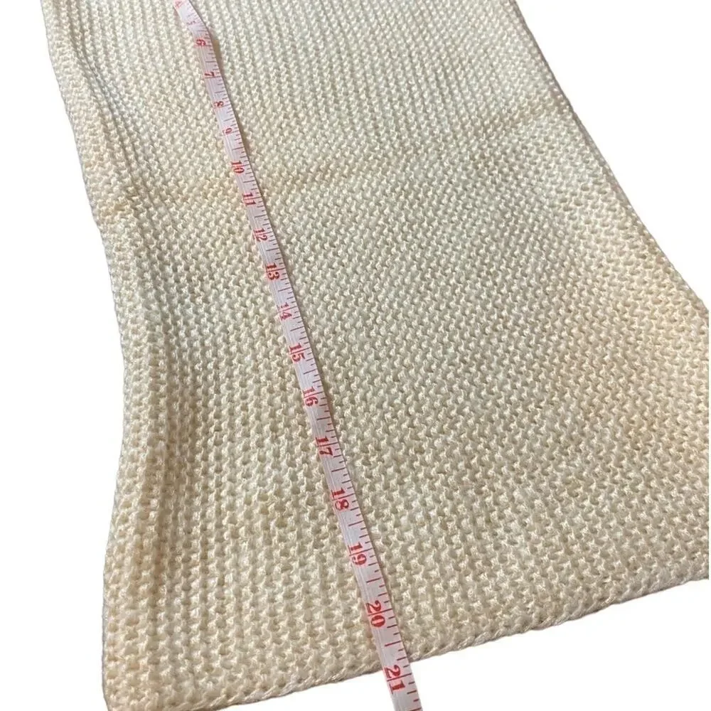 H&M Cream Colored Cowl Neck Knit Infinity Scarf Women's O/S